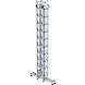 Roossien Aluminium dubbele ladder, verstelbaar, 4x10 sporten