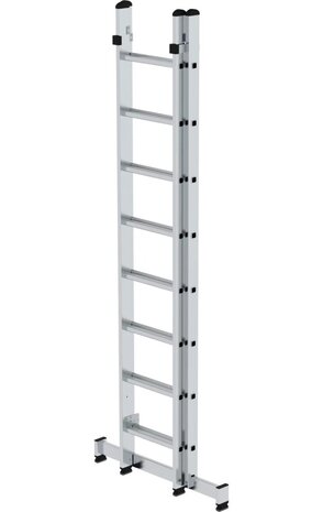Roossien 2-delige aluminium reformladder, 2x8 sporten