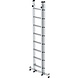 Roossien 2-delige aluminium reformladder, 2x8 sporten