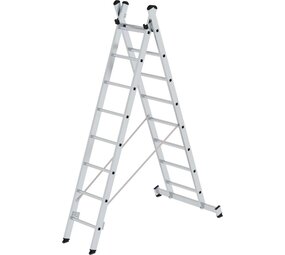Munk 2-delige aluminium reformladder, 2x8 sporten Munk 2-delige aluminium reformladder, 2x8 sporten