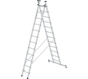 Munk 2-delige aluminium reformladder, 2x12 sporten Munk 2-delige aluminium reformladder, 2x12 sporten