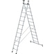 Roossien 2-delige aluminium reformladder, 2x12 sporten