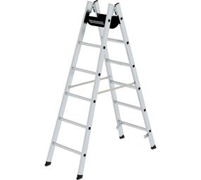 Roossien Aluminium dubbele ladder, 2x6 sporten