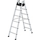 Roossien Aluminium dubbele ladder, 2x6 sporten