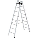 Munk Aluminium dubbele ladder, 2x8 sporten