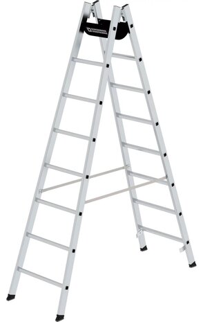 Munk Aluminium dubbele ladder, 2x8 sporten Munk Aluminium dubbele ladder, 2x8 sporten