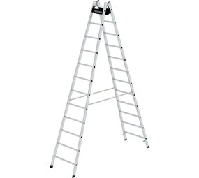 Munk Aluminium dubbele ladder, 2x12 sporten Munk Aluminium dubbele ladder, 2x12 sporten