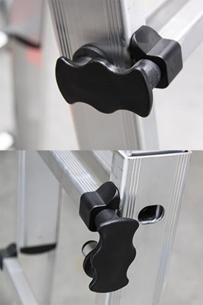 Munk Aluminium telescoopladder, 4x5 sporten Munk Aluminium telescoopladder, 4x5 sporten