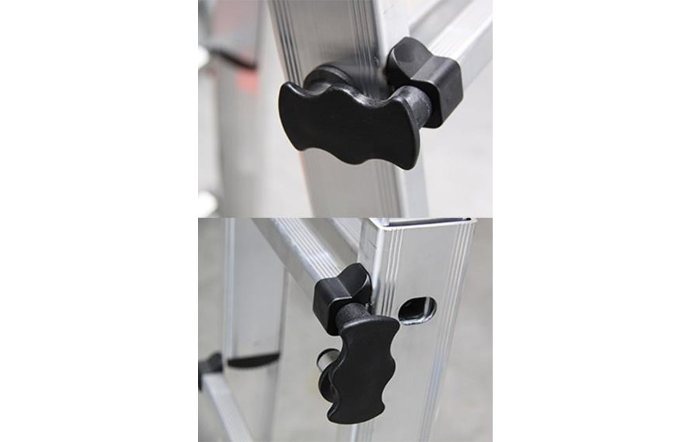 Aluminium telescoopladder, 4x6 sporten