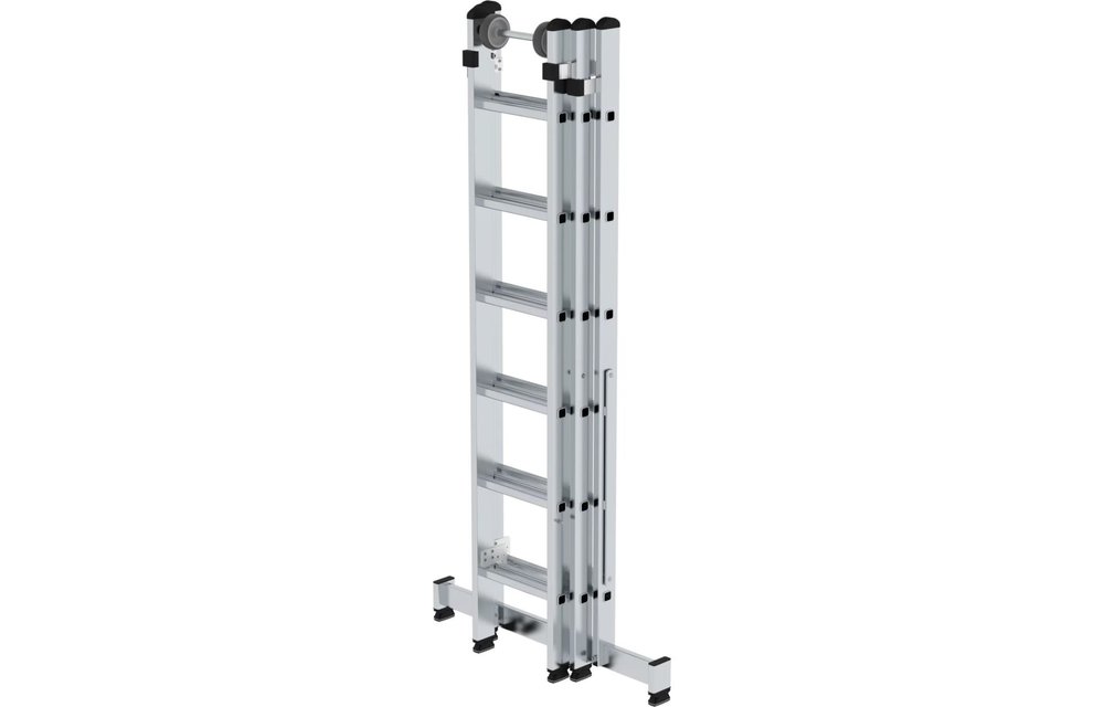 3-delige aluminium reformladder, 3x6 sporten