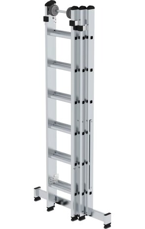 Roossien 3-delige reformladder, 3x6 sporten