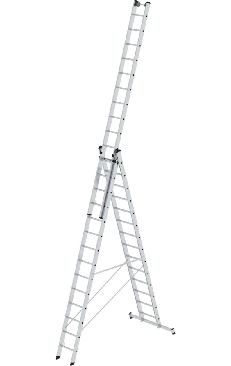 spanning Thuisland ornament 3-delige reformladder, 3x14 sporten | Reformladders | Ladder.nl