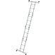 Roossien 4-delige aluminium vouwladder, 4x3, met stabilisatiebalk Roossien 4-delige aluminium vouwladder, 4x3, met stabilisatiebalk