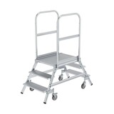 Munk Aluminium dubbele bordestrap, 2x3 treden