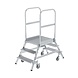 Roossien Aluminium dubbele bordestrap, 2x3 treden Roossien Aluminium dubbele bordestrap, 2x3 treden