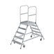 Munk Aluminium dubbele bordestrap, 2x5 treden Munk Aluminium dubbele bordestrap, 2x5 treden