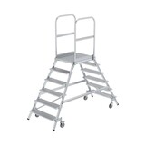 Munk Aluminium dubbele bordestrap, 2x6 treden Munk Aluminium dubbele bordestrap, 2x6 treden