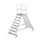 Munk Aluminium dubbele bordestrap, 2x8 treden Munk Aluminium dubbele bordestrap, 2x8 treden