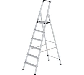 Roossien Aluminium industrietrap, type ML, 6 treden