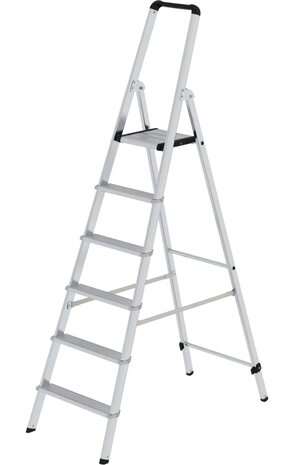 Roossien Aluminium industrietrap, type ML, 6 treden