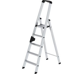 Roossien Aluminium industrietrap, 5 treden Roossien Aluminium industrietrap, 5 treden
