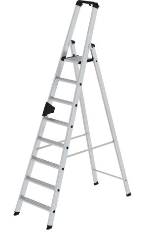 Roossien Aluminium industrietrap, 8 treden