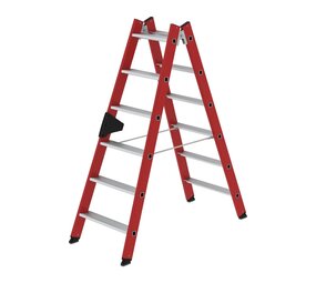 Roossien Kunststof dubbele trap, 2x6 treden