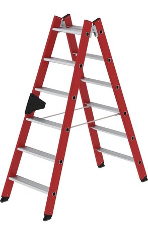 Roossien Kunststof dubbele trap, 2x6 treden