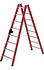 Kunststof dubbele trap, 2x8 treden Kunststof dubbele trap, 2x8 treden
