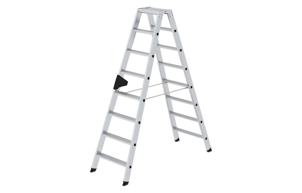 Aluminium dubbele trap, 2x8 treden