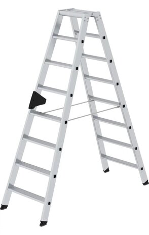 Roossien Aluminium dubbele trap, 2x8 treden