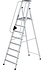 Platformtrap, 8 treden met leuning Platformtrap, 8 treden met leuning
