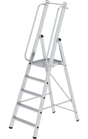 Roossien Platformtrap, 5 treden met leuning, type ML