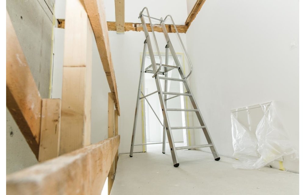 Platformtrap, 5 treden met leuning, type ML