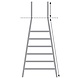 Munk Platformtrap, 7 treden met leuning, type ML Munk Platformtrap, 7 treden met leuning, type ML
