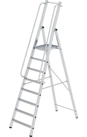 Roossien Platformtrap, 8 treden met leuning, type ML