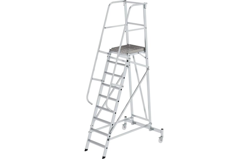 Platformtrap, verrijdbaar, 9 treden