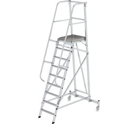 Munk Platformtrap, verrijdbaar, 9 treden Munk Platformtrap, verrijdbaar, 9 treden