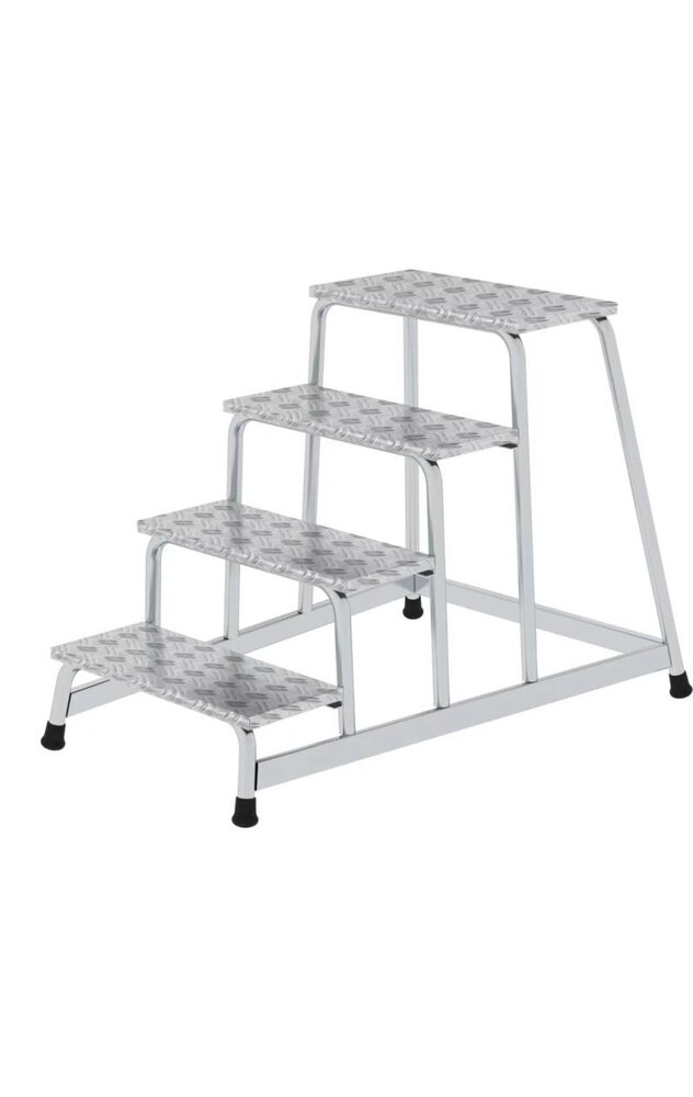 Roossien Aluminium plateautrap, 4 treden