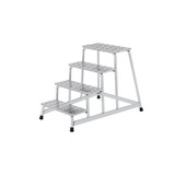 Roossien Aluminium plateautrap, 4 treden