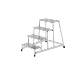 Roossien Aluminium plateautrap, 4 treden