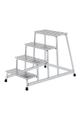 Roossien Aluminium plateautrap, 4 treden
