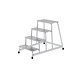 Roossien Aluminium plateautrap, 4 treden