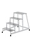 Aluminium plateautrap, 4 treden Aluminium plateautrap, 4 treden