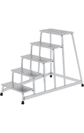 Roossien Aluminium plateautrap, 5 treden