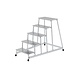 Munk Aluminium plateautrap, 5 treden Munk Aluminium plateautrap, 5 treden