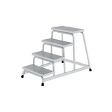 Roossien Plateautrap, 4 anti-slip R13 ponsroostertreden