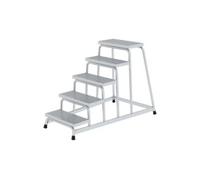 Munk Plateautrap, 5 anti-slip R13 ponsroostertreden Munk Plateautrap, 5 anti-slip R13 ponsroostertreden