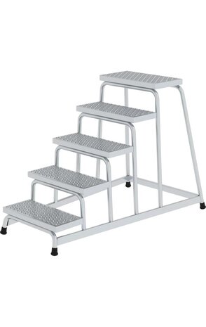 Munk Plateautrap, 5 anti-slip R13 ponsroostertreden Munk Plateautrap, 5 anti-slip R13 ponsroostertreden