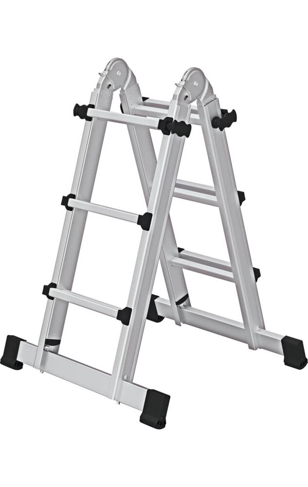 Roossien Telescoopladder, 4x3 sporten met stabilisatiebalk